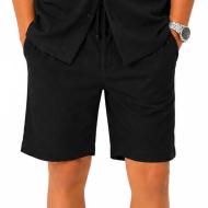 Short Noir Garçon Paname Brothers Poly Texture