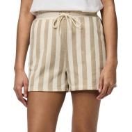 Short Beige à rayures Femme Pieces Chilli Summer