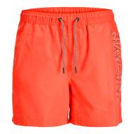 Short de Bain Rouge Garçon Jack & Jones Double Logo pas cher