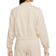 Sweat Beige Femme Nike Club Flc Os vue 2