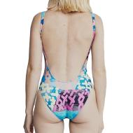 Maillot de bain Noir/Bleu Femme Quiksilver Heronepieceheri vue 2