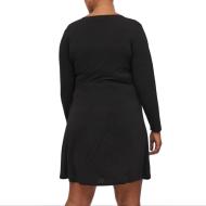 Robe Noire Femme Vila Evoked Borneo vue 2