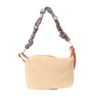 Sac à Main en paille Écru/Noir Femme Manoukian TROPIC vue 2