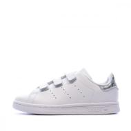Basket Blanche Fille Adidas STAN SMITH pas cher