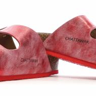 Sandales Rouge Femme Chattawak ORPHEE vue 7