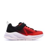 Baskets Rouges/Noires Garçon Skechers krendo vue 2