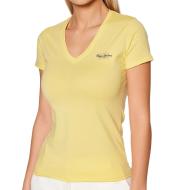 T-shirt Jaune Femme Pepe Jeans Bleu N