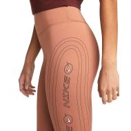 Legging Orange Femme Nike Luxe vue 2