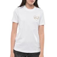 T-Shirt Blanc Femme Diesel T-reg 53-d Maglietta