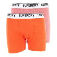 Lot x2 Boxers Rouge Homme Superdry pas cher