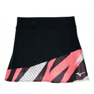 Jupe de Tennis Noire/Rose Femme Mizuno Flying Skirt pas cher