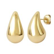 Boucles D'Oreilles Gouttes Doré Clio Blue 3 cm pas cher