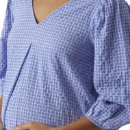 Robe Blanche/Bleu Femme Vero Moda MarternityCalf vue 3