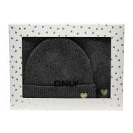 Bonnet + Echarpe Gris foncé Femme Only Onlavery Life Scarf And Beanie Set vue 2