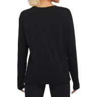 T-shirt Manches Longues Noir Femme Nike Ny vue 2