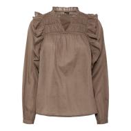 Blouse Marron Femme Pieces Makenna
