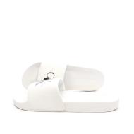 Claquettes Blanc Homme Calvin Klein Jeans Slide Monogram pas cher