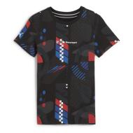 T-shirt Noir Garçon Puma Bmw Kids Aop pas cher