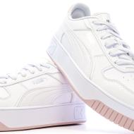 Baskets Blanches/Roses Fille Puma Carinas vue 7
