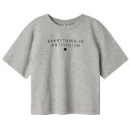 T-shirt Gris Fille Name it Fostinna