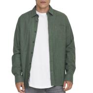 Chemise Verte Homme Only & Sons Road Life pas cher