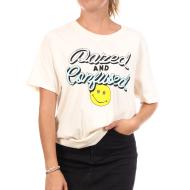 T-Shirt Blanc Femme Disney Dazed & Confused Script pas cher