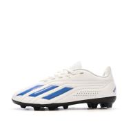 Chaussures de foot Blanc/Bleu Garçon Adidas Deportivo Ii Fxg J pas cher