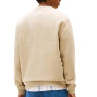 Sweat Beige Homme Tommy Hilfiger Reg Flag Crews vue 2