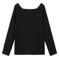 T-shirt Manches Longues Noir Fille Name it Fotilia vue 2