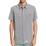 Chemise Manches Courtes Grise Homme Quiksilver Club de mers pas cher