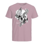 T-shirt Rose Homme Jack & Jones Summerskull