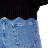 Pull Noir Femme JDY Scallop Edge vue 3