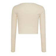 T-shirt Manches Longues Beige Femme Tommy Hilfiger Essent vue 2