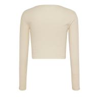 T-shirt Manches Longues Beige Femme Tommy Hilfiger Essent vue 2