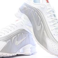 Baskets Blanches Homme Nike Shox R4 vue 7