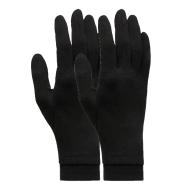 Gants en soie Naturelle Noir Femme Cairn Gloves pas cher