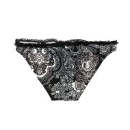 Bas de Bikini Noir/Dentelle Femme Nana Cara Camélia vue 2