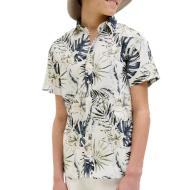 Chemise Beige à Motifs Garçon Jack & Jones Hawaii
