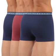 Lot x3 Boxers Bleu/Rouge Homme Dim vue 2