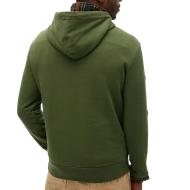 Sweat à Capuche Kaki Homme Superdry Plain Hood vue 2