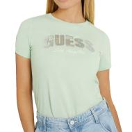 T-shirt Vert Femme Guess GW4GI31I3Z14