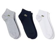 X3 Paires De Chaussettes Gris/Marine/Blanc Mixte Lacoste RA2917