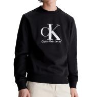 Sweat Noir Homme Calvin Klein Jeans Disrupted pas cher
