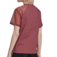 T-shirt Bordeaux Femme Adidas Split vue 2