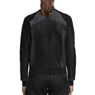 Veste de survêtement noire femme Adidas W Id Knit Trtop vue 3
