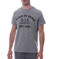 Tee Shirt Stade de Reims Gris Homme HUNGARIA Sport Style pas cher