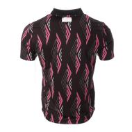 Polo Noir/Rose Homme Umbro King Polo vue 2