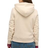 Sweat Beige Femme Superdry Floral Hood vue 2