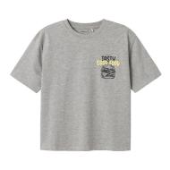T-shirt Gris/Jaune Garçon Name it Mtibilbo pas cher