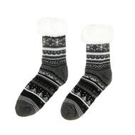 Chaussettes Molletonné Gris/Noir Homme Winter Socks Sherpa